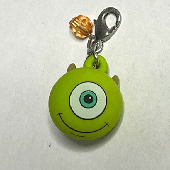 Disney Parks Dangle Charm  Monsters Inc Mike Wazowski Rubber Metal - Picture 1 of 5